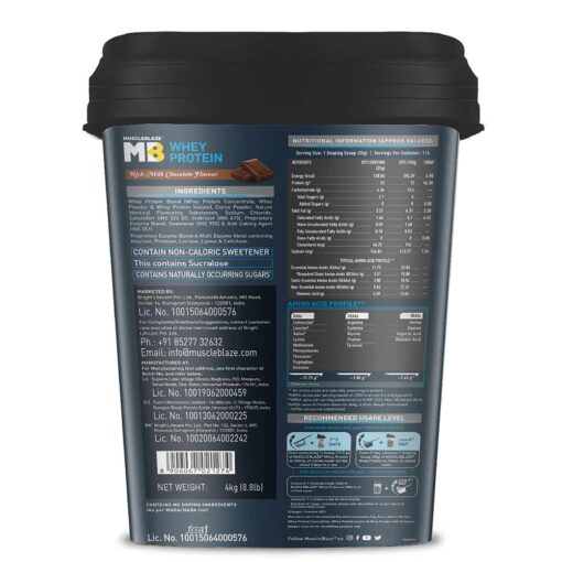 mb whey protein 4kg nutrition