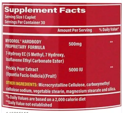 red myodrol ingredients