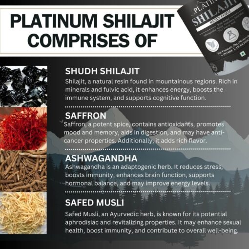 best nutrition platinum shilajit ingredients