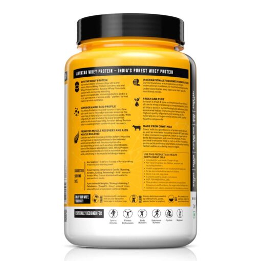 avvatar whey protein 1kg banner