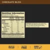 on gold isolate nutrition table