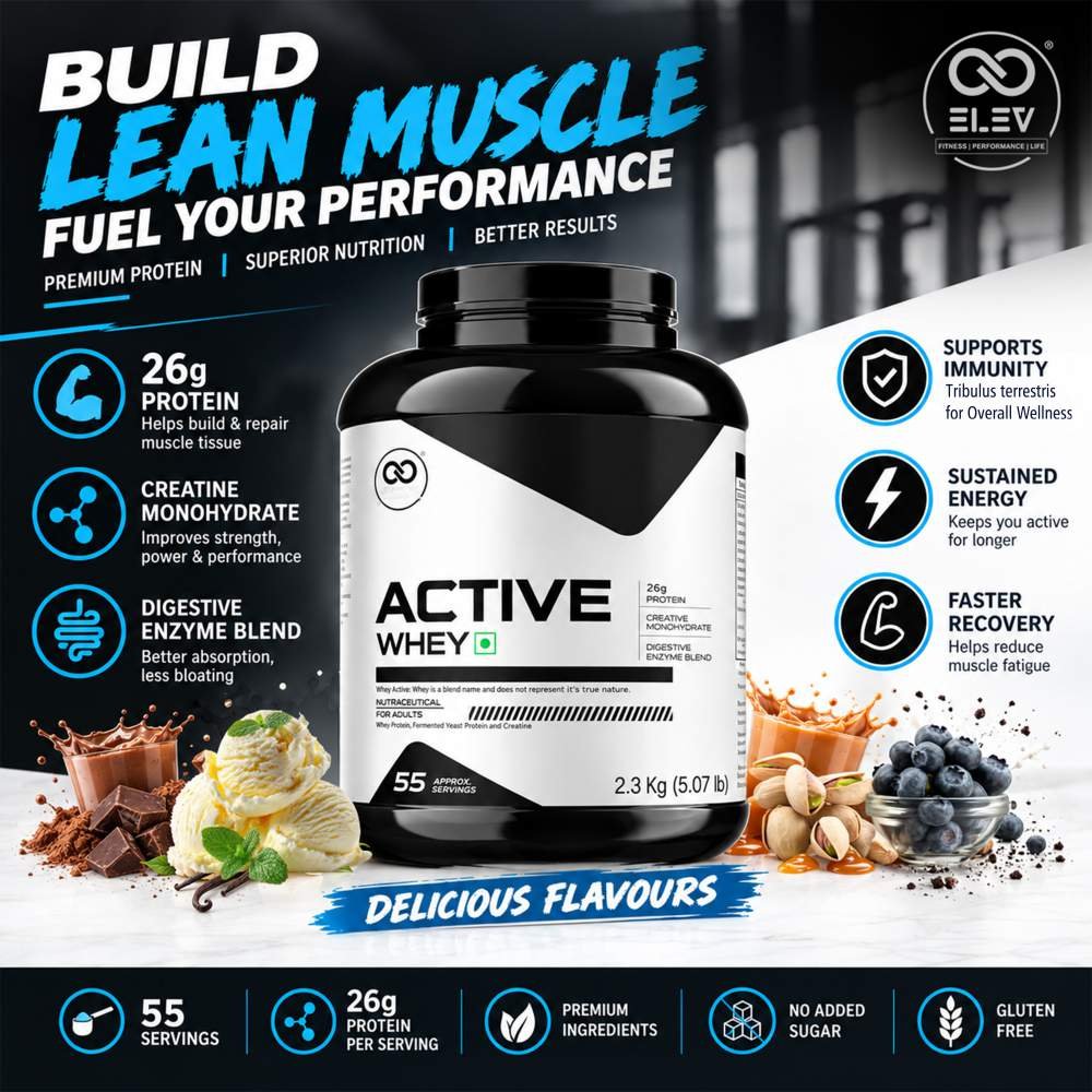 ELEV ACTIVE WHEY BANNER ELEV ACTIVE WHEY BANNER